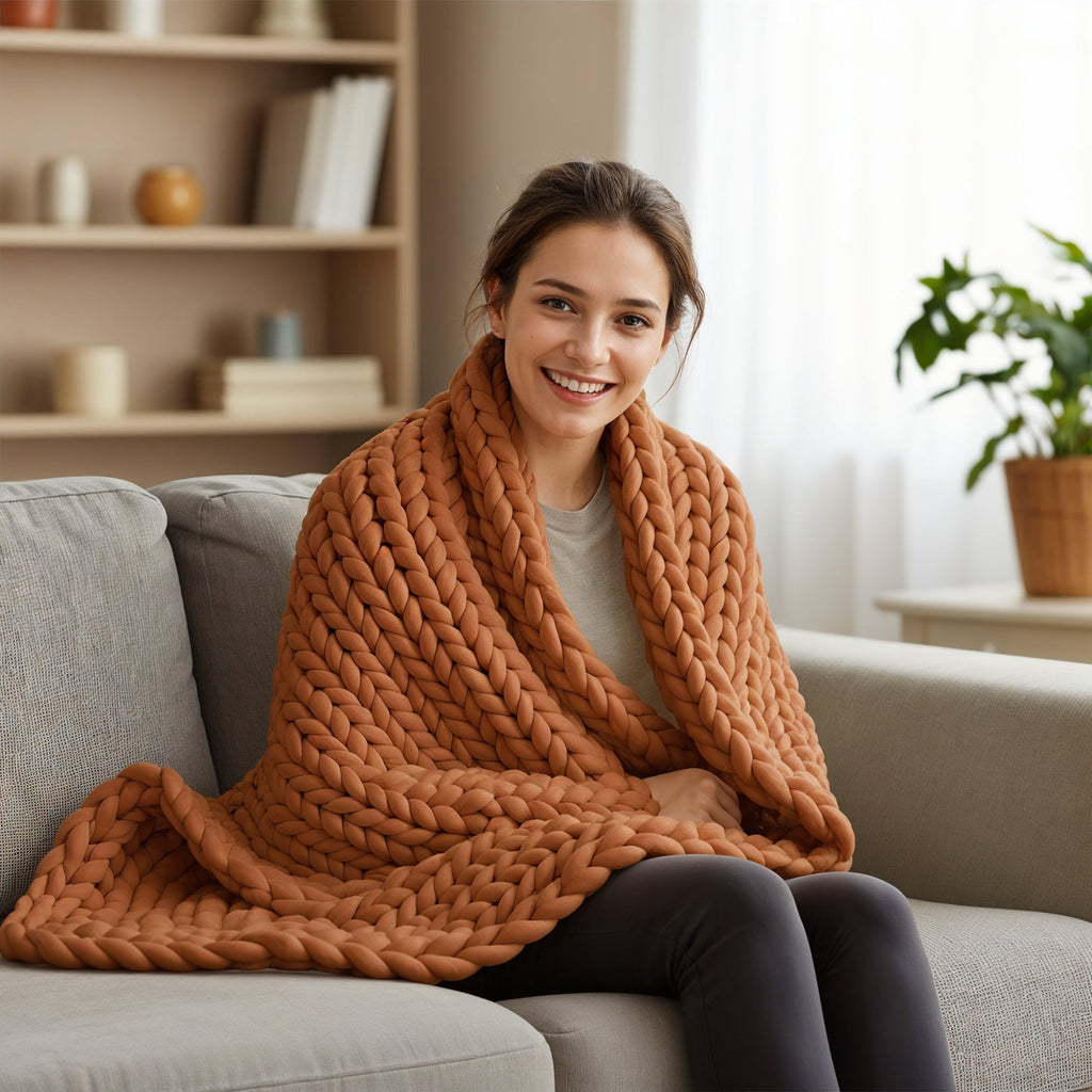 Mallowfern Chunky Knit Weighted Blanket product image 4