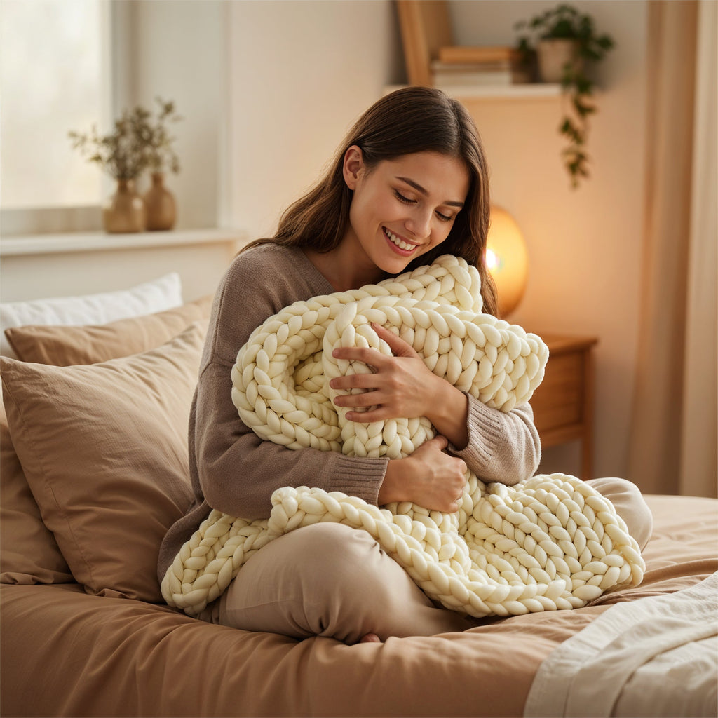 Mallowfern Chunky Knit Weighted Blanket product image 5