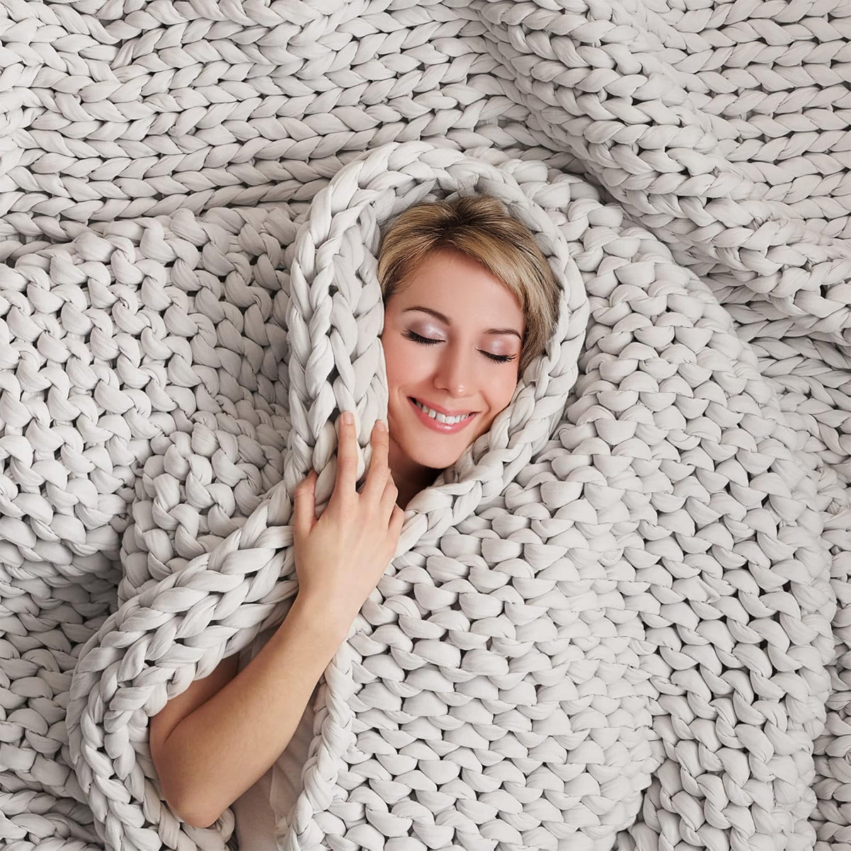Mallowfern Chunky Knit Weighted Blanket product image 7