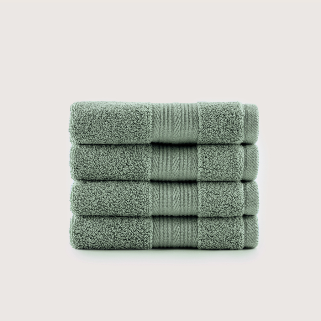 Mallowfern Ultrasoft Washcloths 4-Pack - Sage
