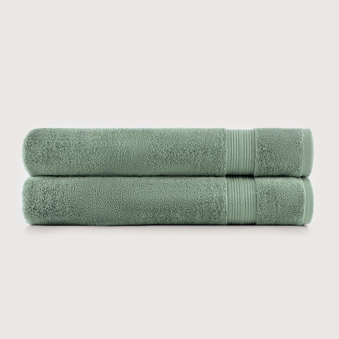 Mallowfern Ultrasoft Bath Sheets 2-Pack - Sage