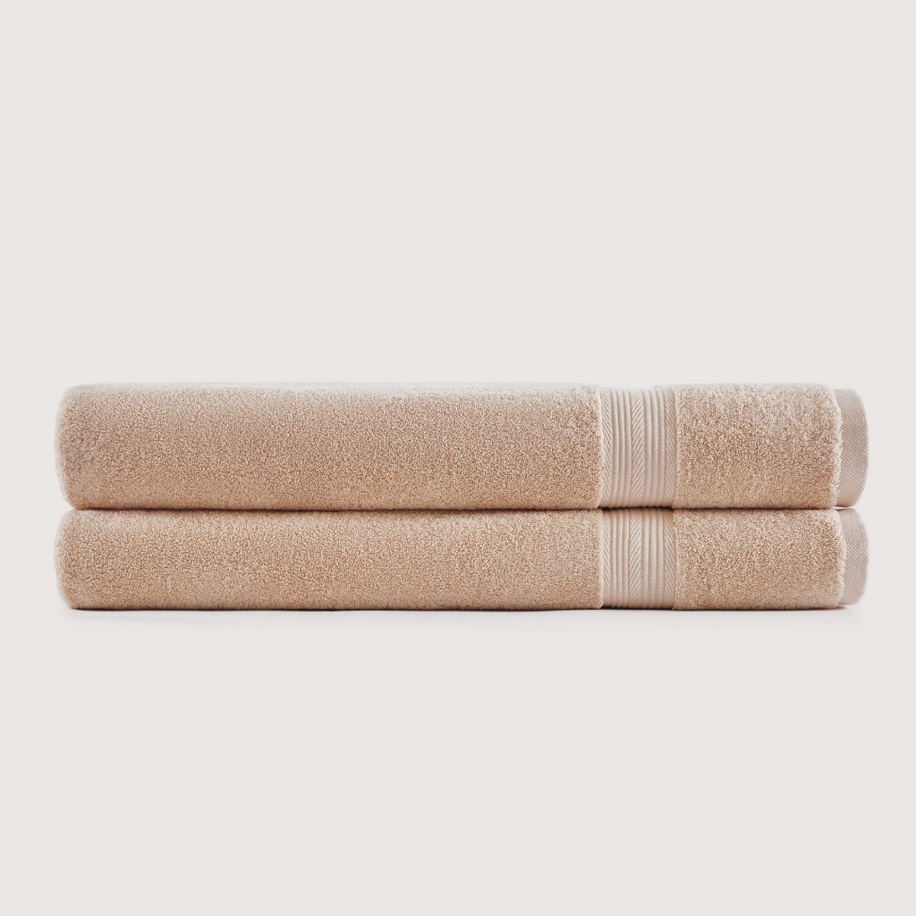 Mallowfern Ultrasoft Bath Sheets 2-Pack - Sand