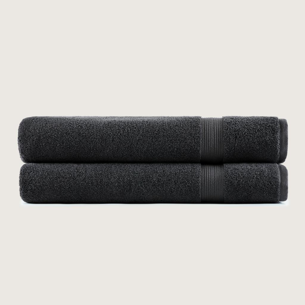 Mallowfern Ultrasoft Bath Sheets 2-Pack - Charcoal