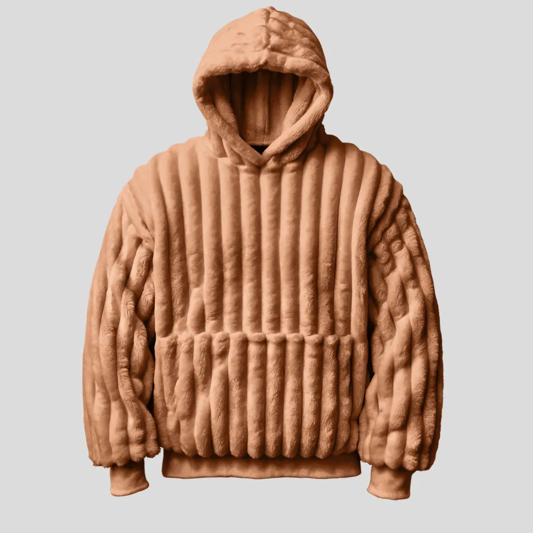 Mallowfern Wearable Blanket Hoodie - Brown