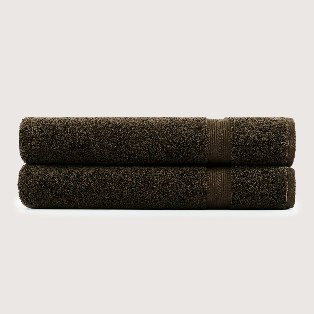 Mallowfern Ultrasoft Bath Sheets 2-Pack - Espresso Brown