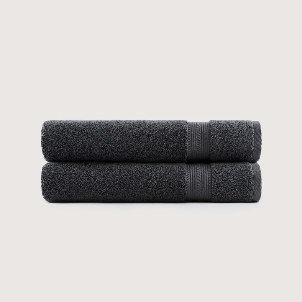 Mallowfern Ultrasoft Bath Towels 2-Pack - Charcoal