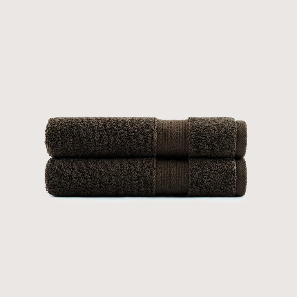 Mallowfern Ultrasoft Hand Towels 2-Pack - Espresso Brown
