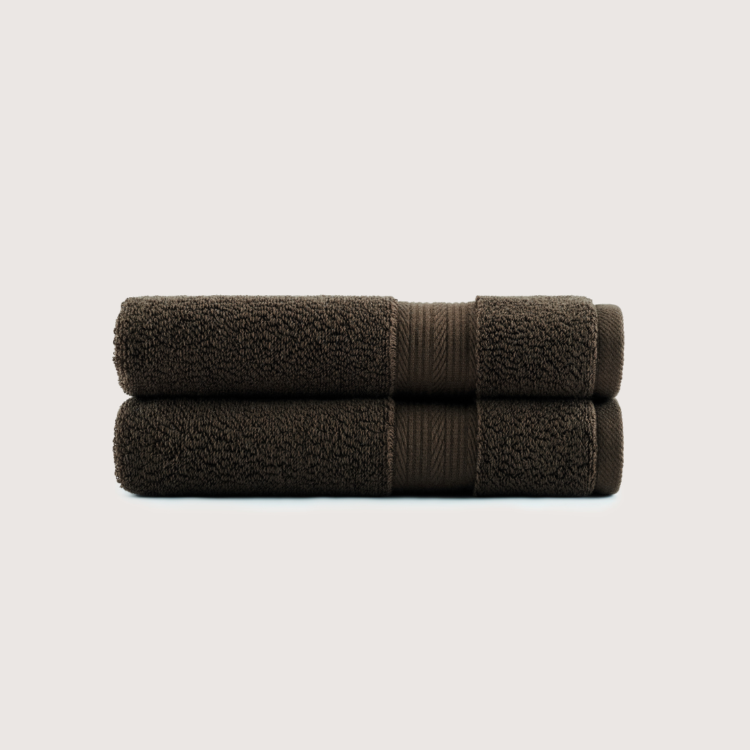 Mallowfern Ultrasoft Hand Towels 2-Pack - Espresso Brown