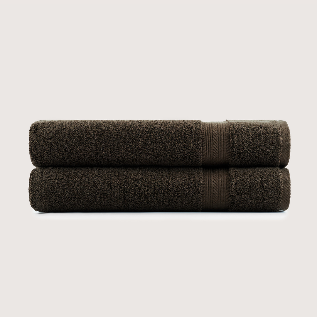 Mallowfern Ultrasoft Bath Towels 2-Pack - Espresso Brown