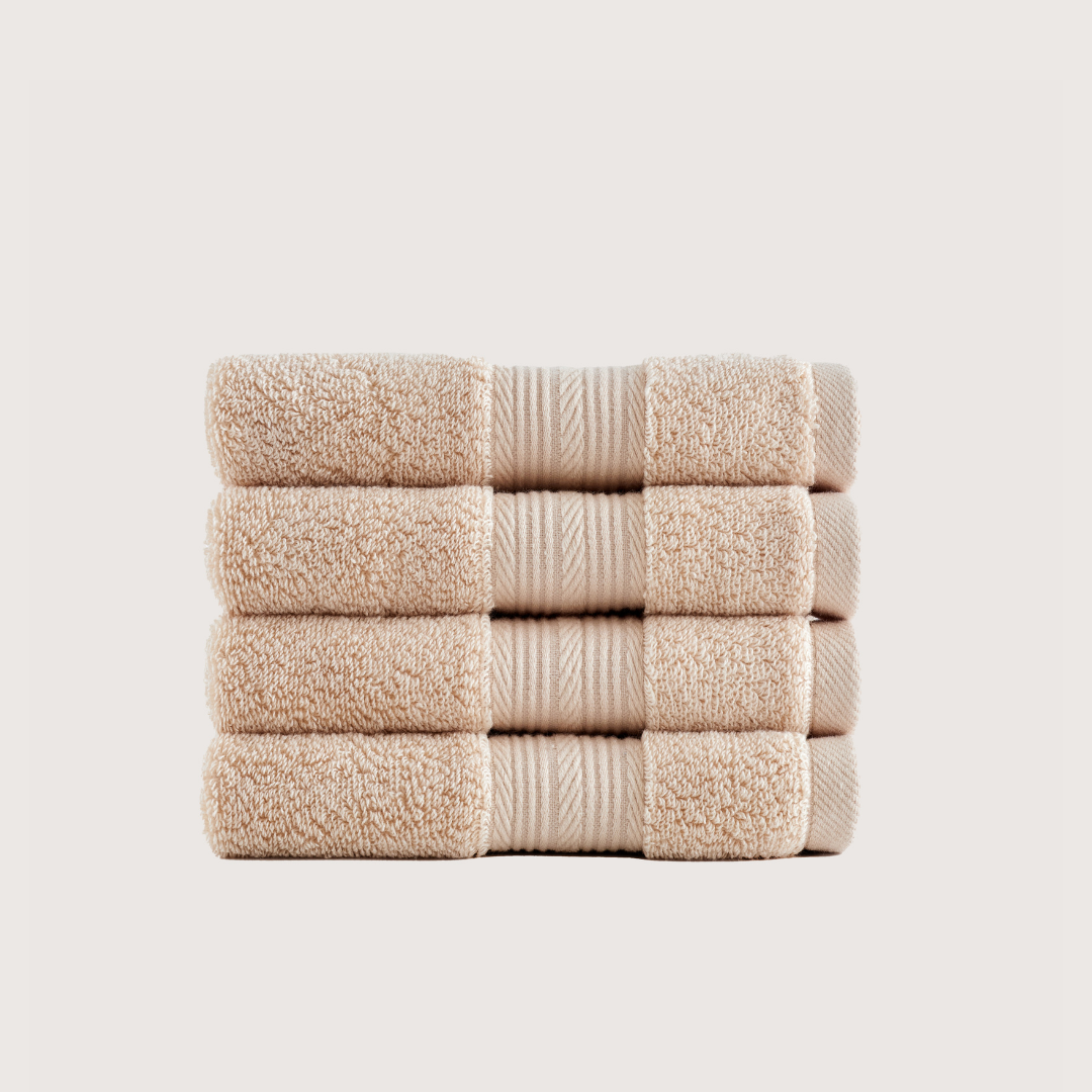 Mallowfern Ultrasoft Washcloths 4-Pack - Sand