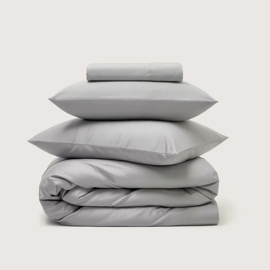 Mallowfern Luxe Cotton Sheet Set - Stone Grey