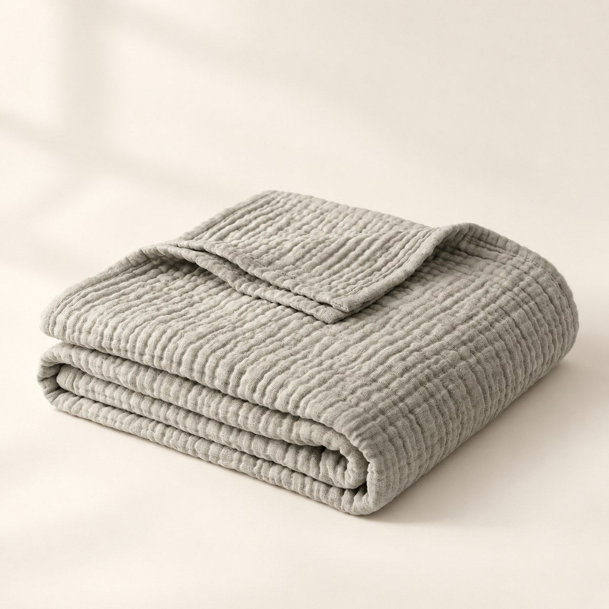 6-Layer Muslin Cotton Blanket in Grey