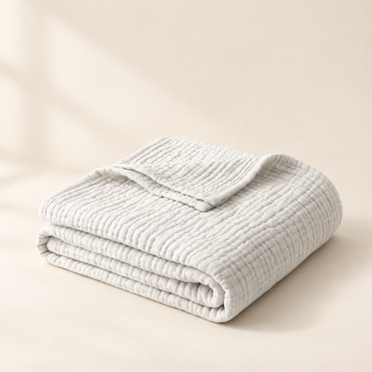 6-Layer Muslin Cotton Blanket in White