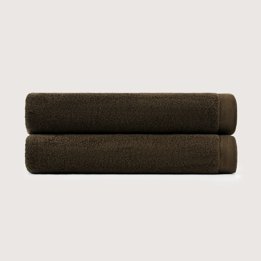 Mallowfern Heavyweight 800 GSM Towel Set - Espresso Brown