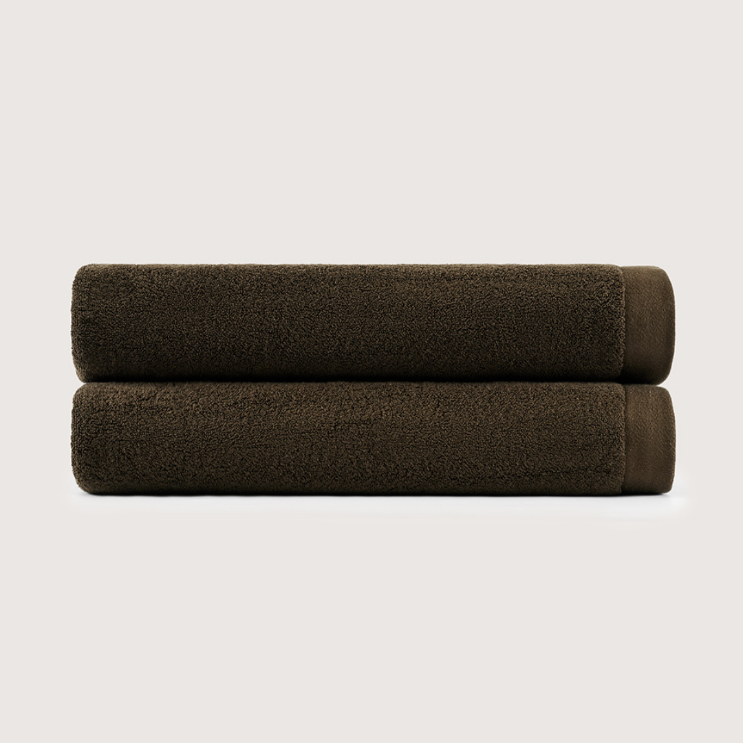 Mallowfern Heavyweight 800 GSM Towel Set - Espresso Brown