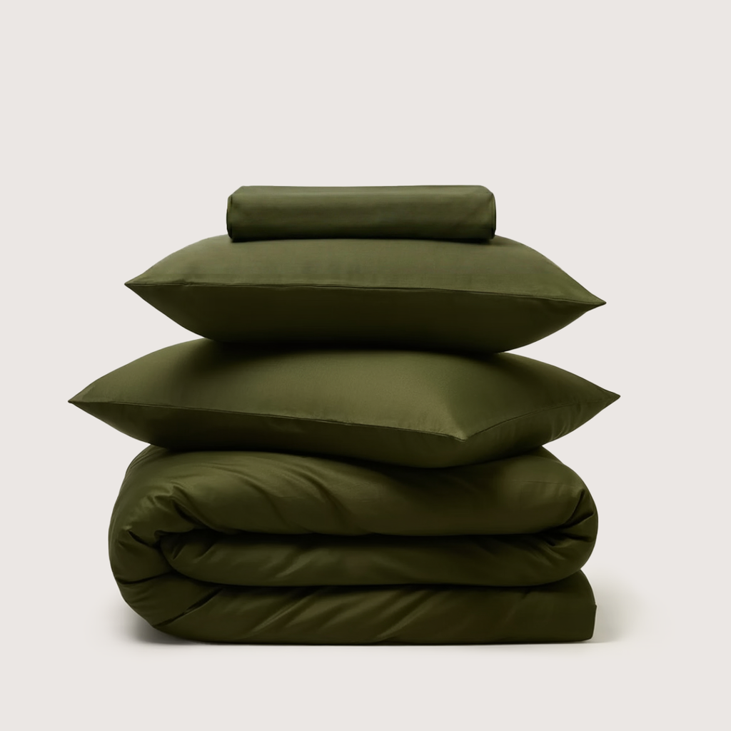 Mallowfern Luxe Cotton Sheet Set - Olive Green