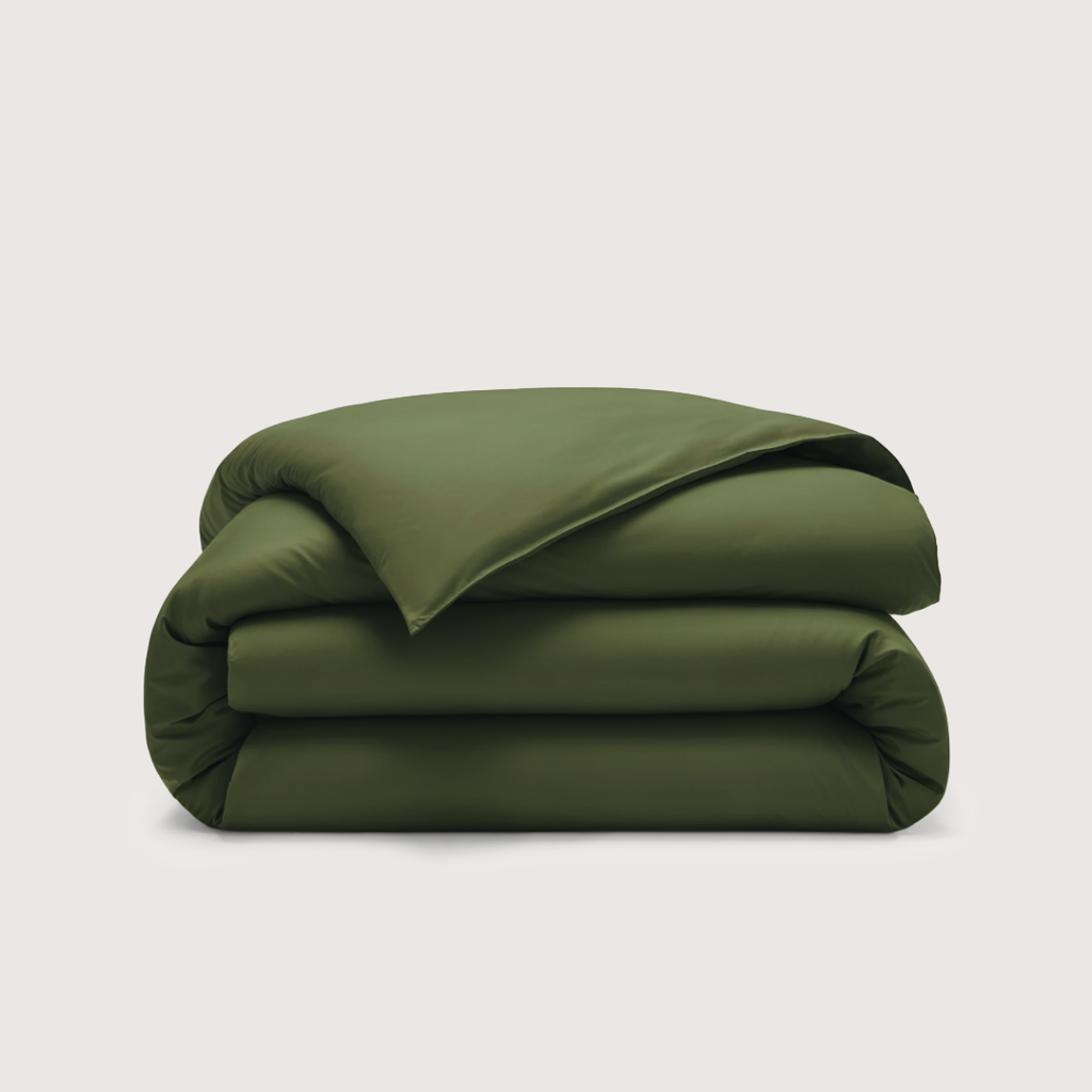 Mallowfern Eucalyptus Duvet Cover - Olive Green