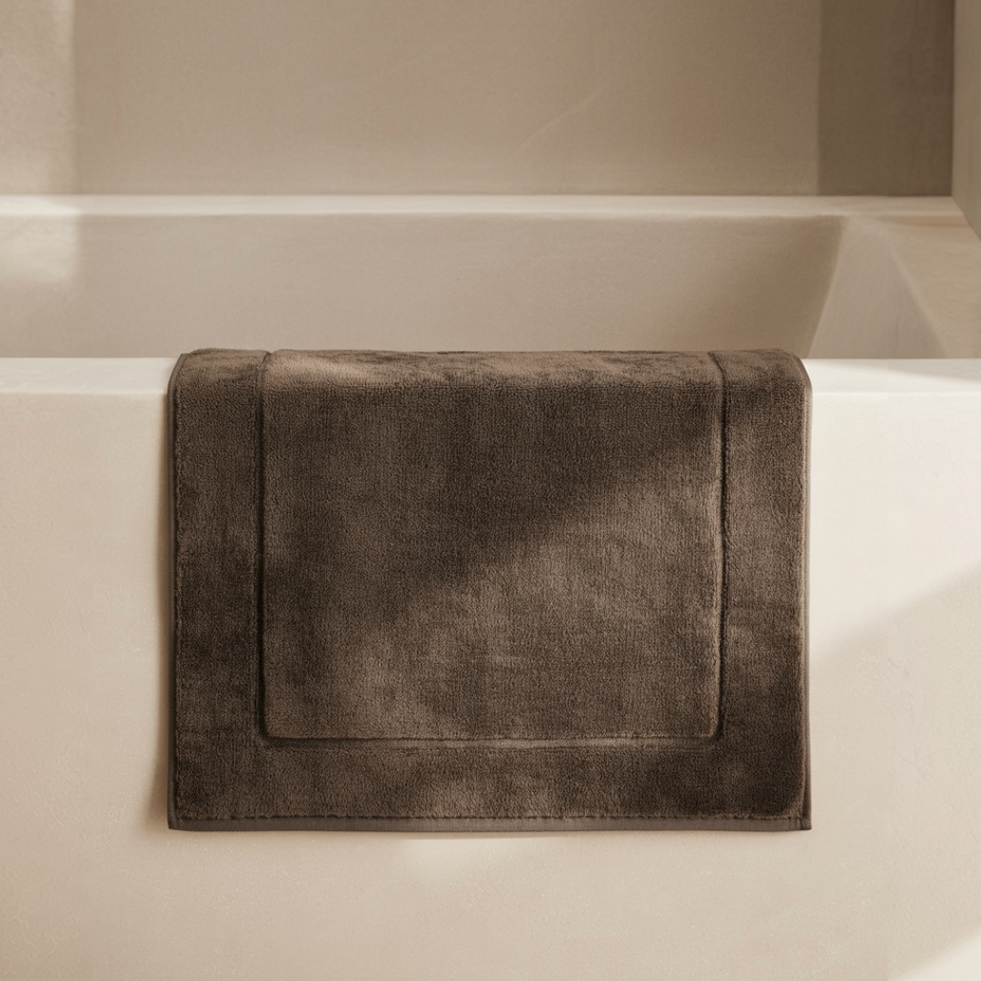 Mallowfern Cotton Bath Mat - Espresso Brown