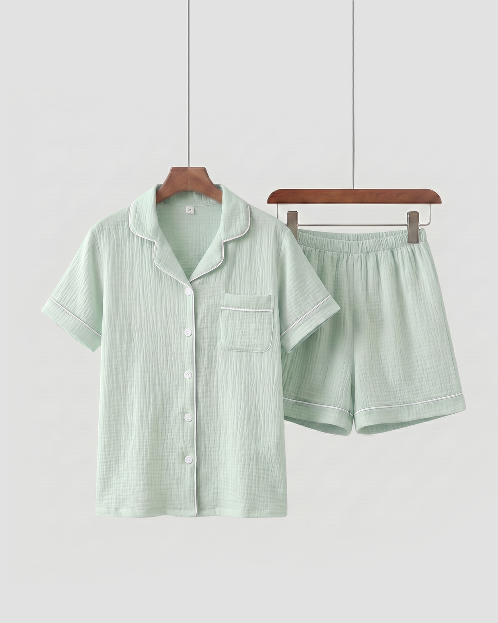 Mallowfern Muslin Nightgown - Light Green