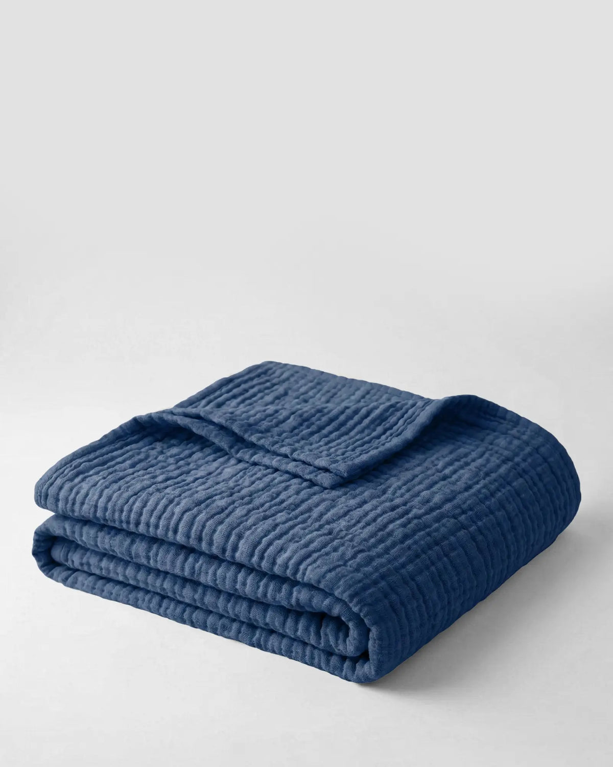 Mallowfern 6-Layer Muslin Cotton Blanket - Blue