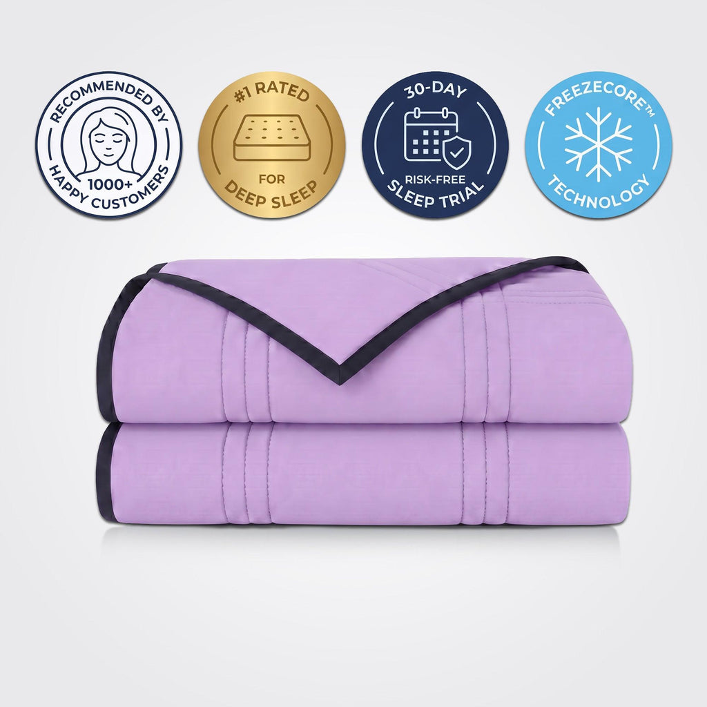 Mallowfern Reversible Cooling Comforter - Orchid Petal