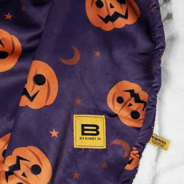 Mallowfern Sherpa Throw Blanket - Jack O' Lanterns