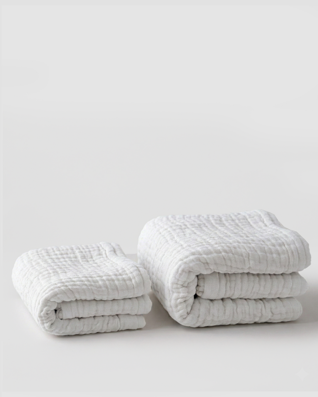 Mallowfern Winter Muslin Blanket - White