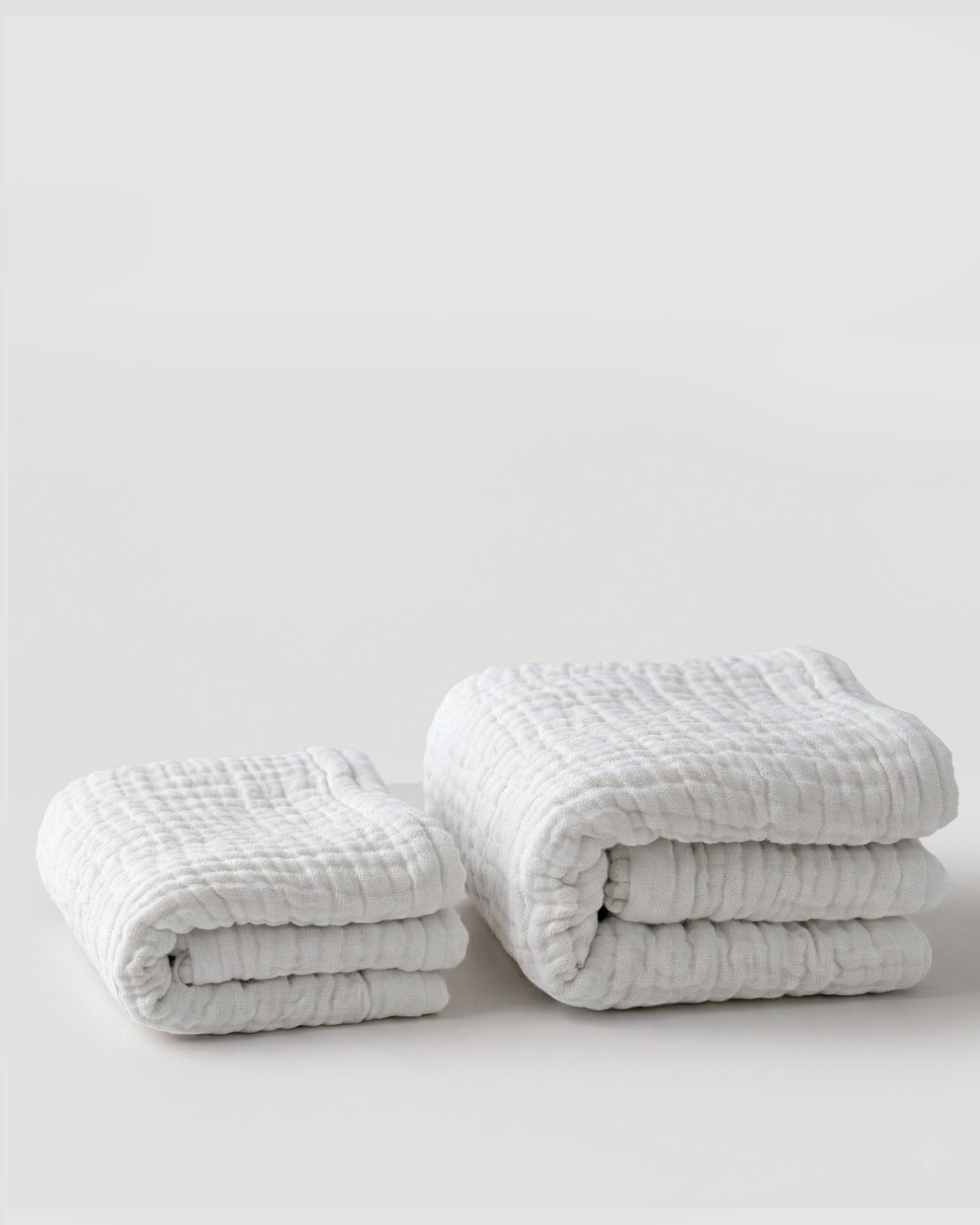 Mallowfern Winter Muslin Blanket - White