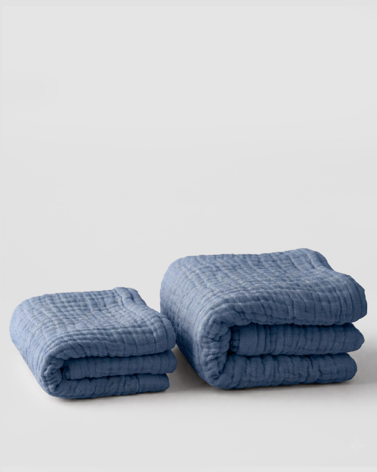 Mallowfern Winter Muslin Blanket - Blue