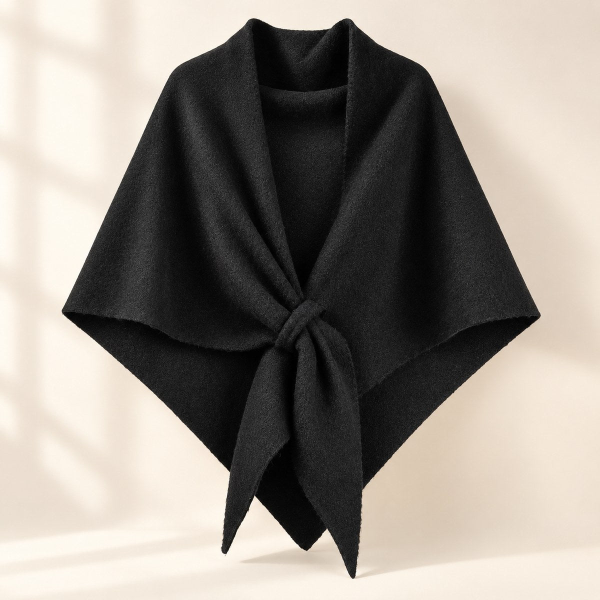 Classic Fleece Shawl in Black