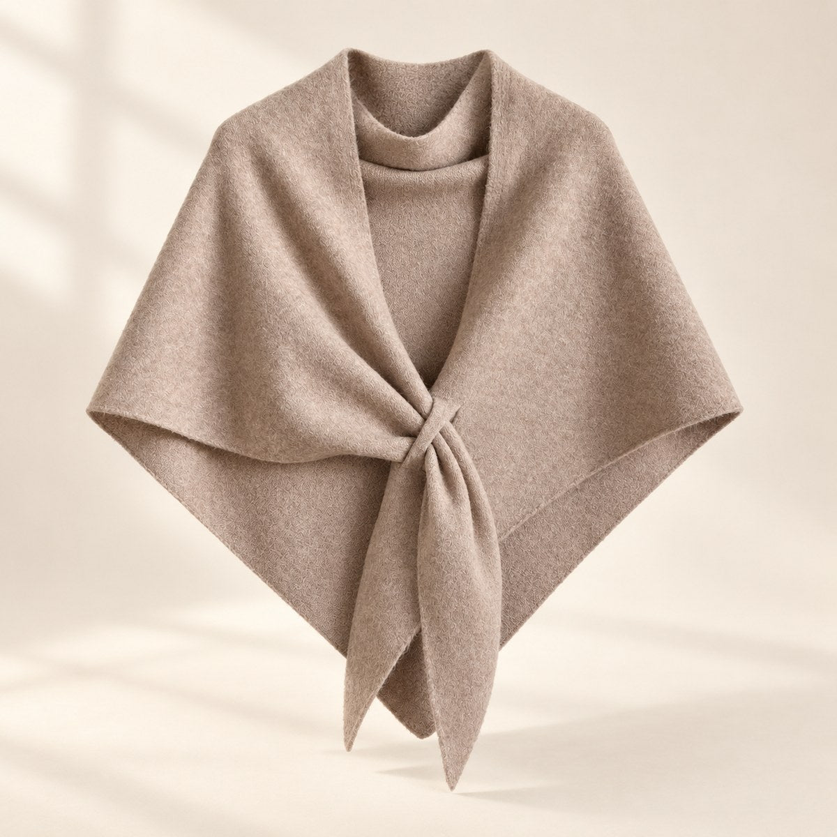 Classic Fleece Shawl in Khaki