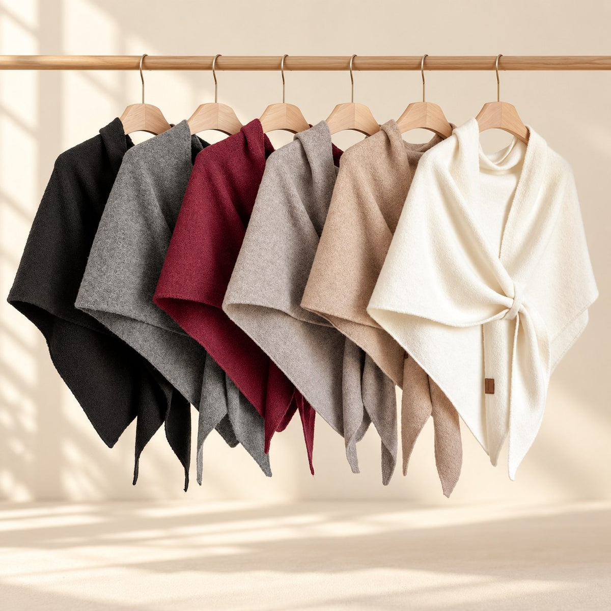 AI staging image for Mallowfern Classic Fleece Shawl