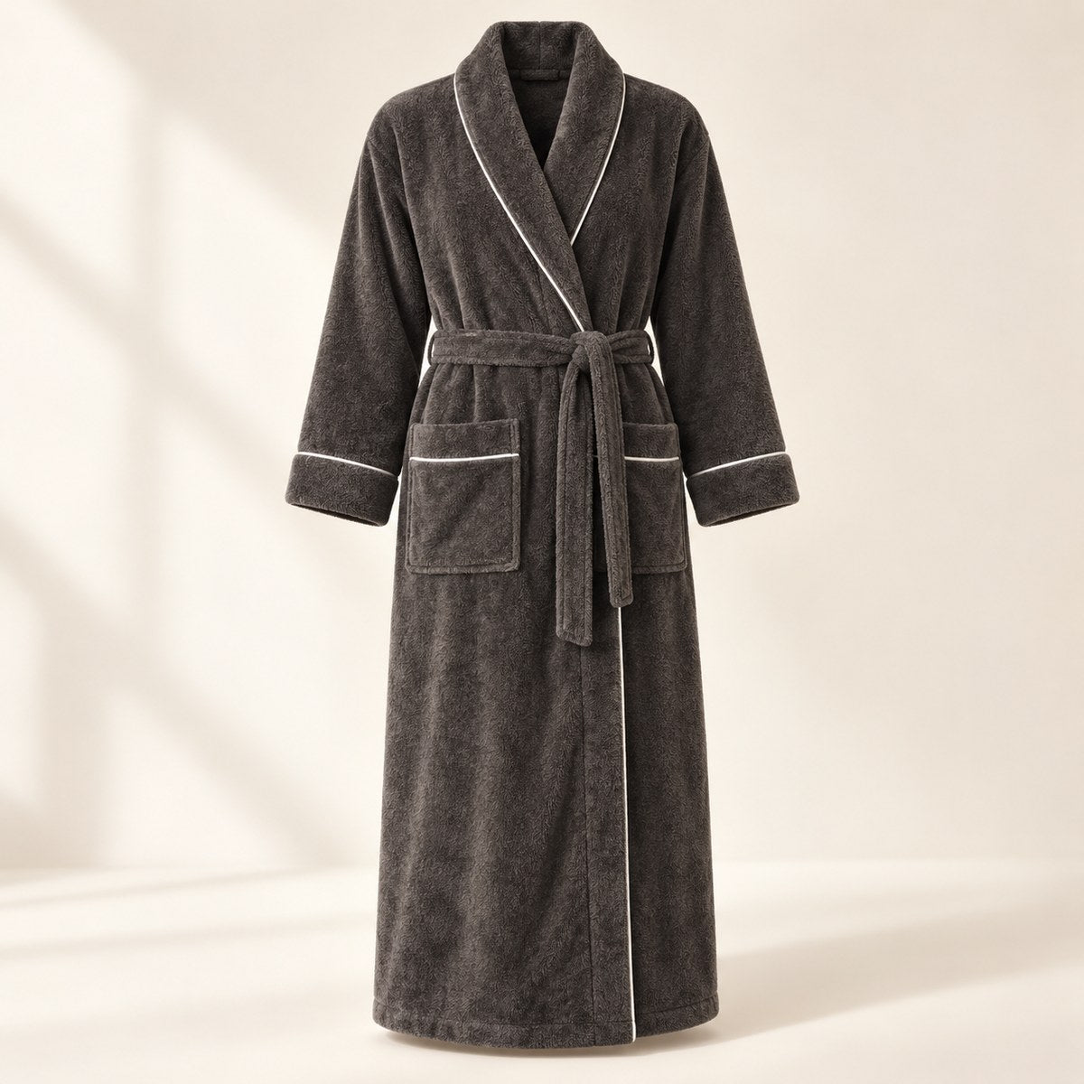 Cloud Plush Robe in Charcoal