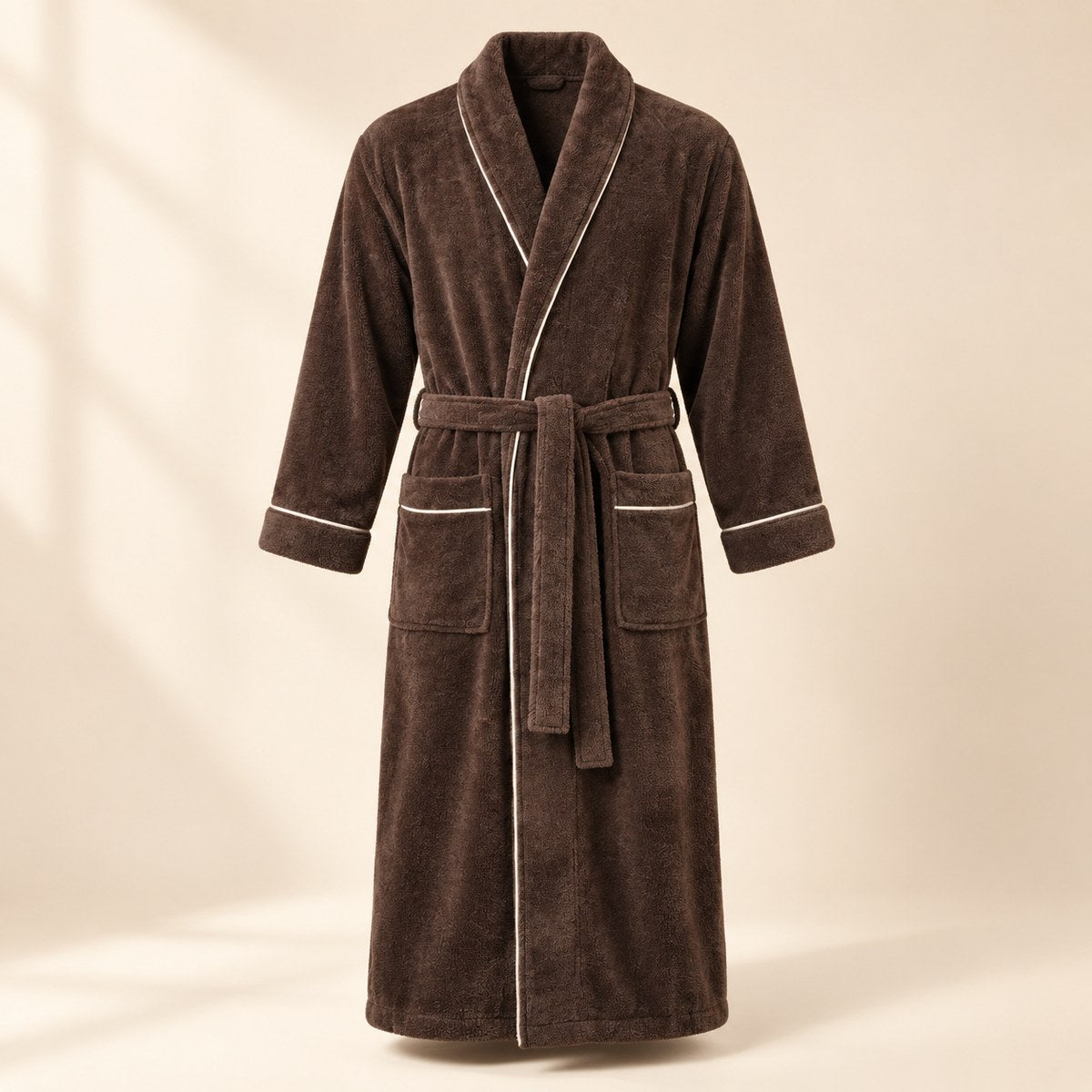 Cloud Plush Robe in Espresso Brown