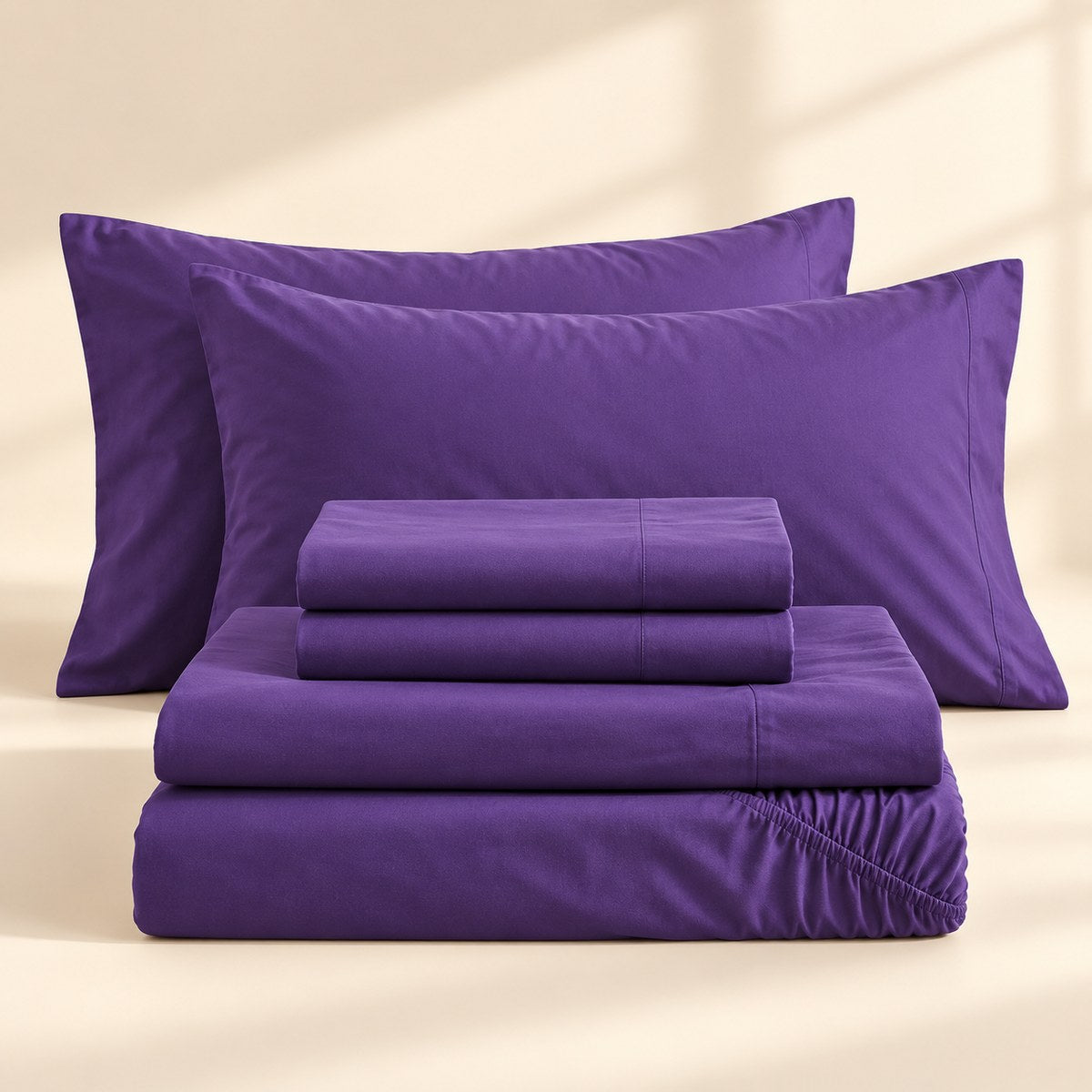 Cooling Bamboo Sheet Set in Plum Velvet