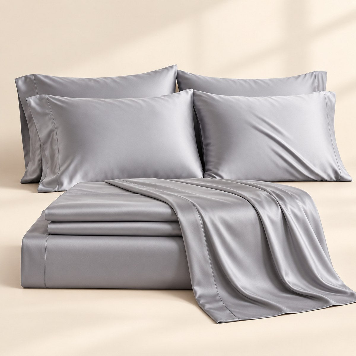 Cooling Bamboo Sheet Set in Silver Chill