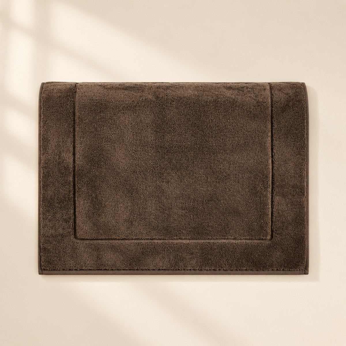 Cotton Bath Mat in Espresso Brown