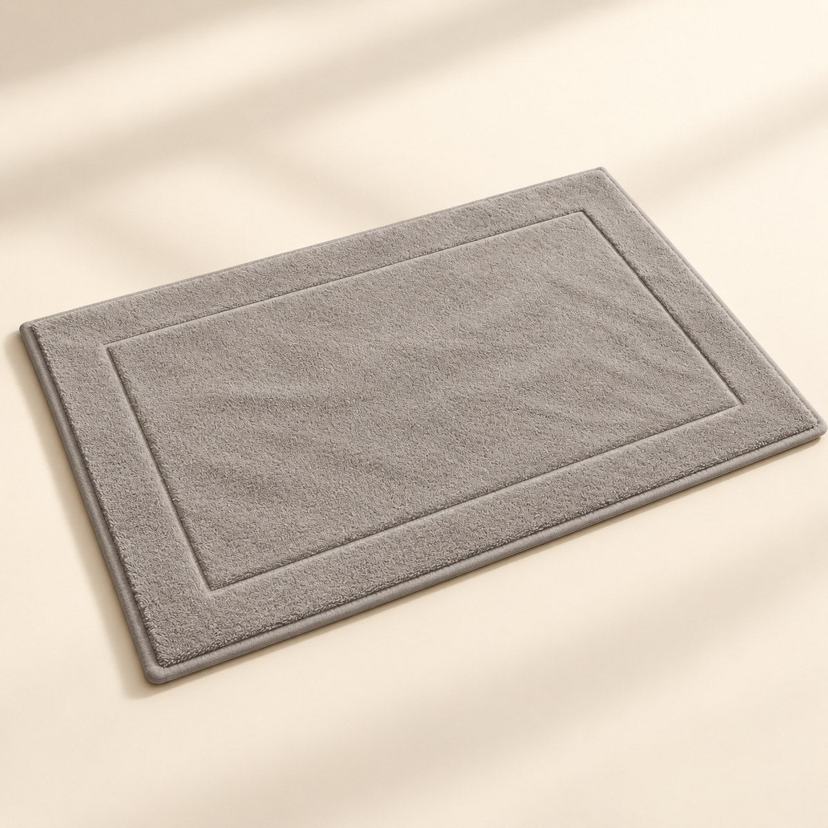 Cotton Bath Mat in Stone Grey