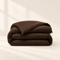 Eucalyptus Duvet Cover in Espresso Brown
