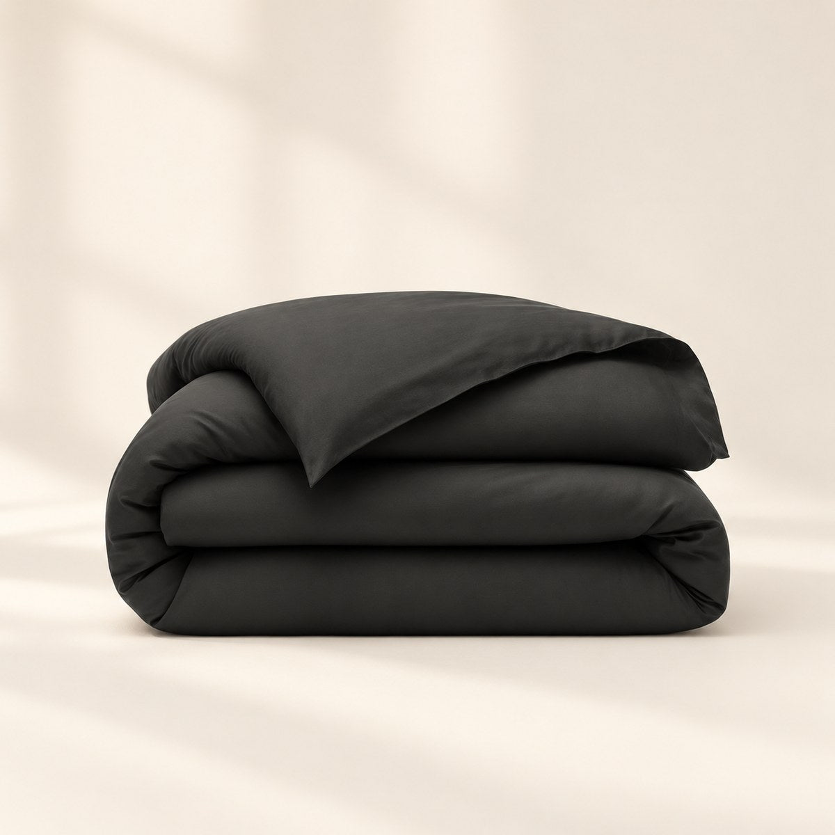 Eucalyptus Duvet Cover in Midnight Black