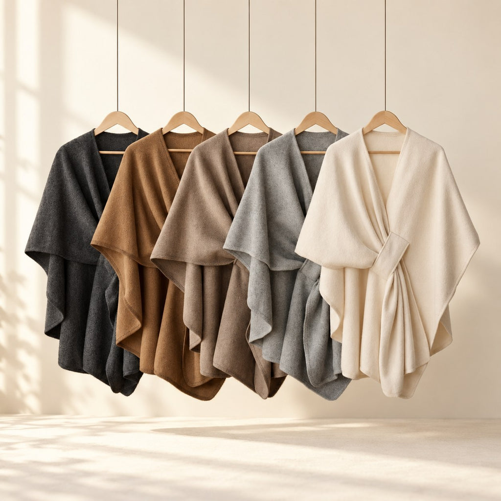 AI staging image for Mallowfern Fleece Drape Shawl