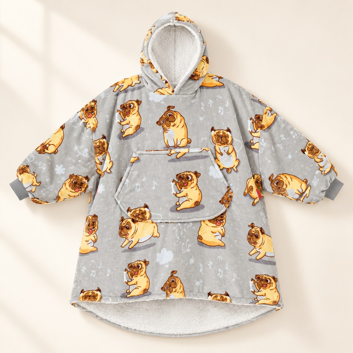 Heated Wearable Blanket in Bulldog
