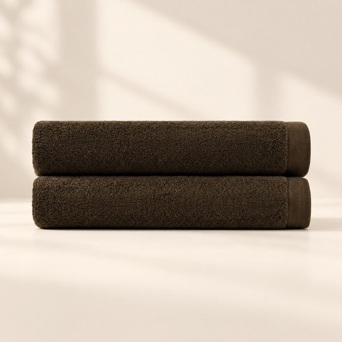 Heavyweight 800 GSM Towel Set in Espresso Brown