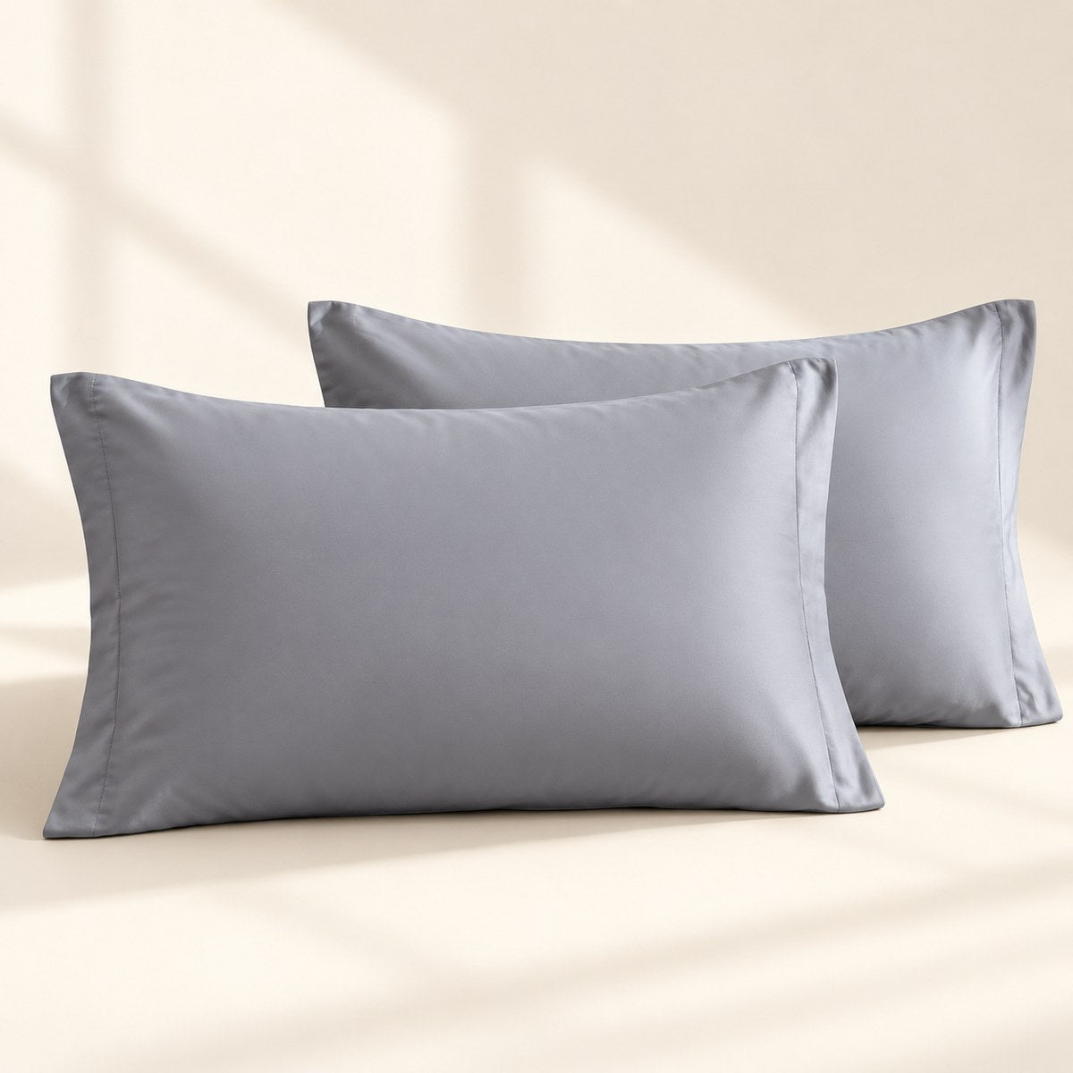 Ice Cooling Pillowcase Pair in Silver Grey
