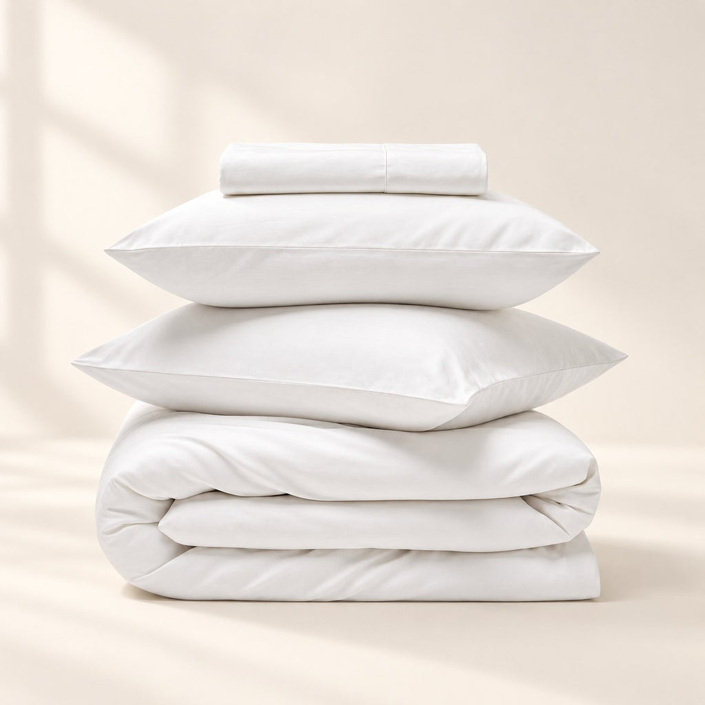 Luxe Cotton Sheet Set in Cloud White