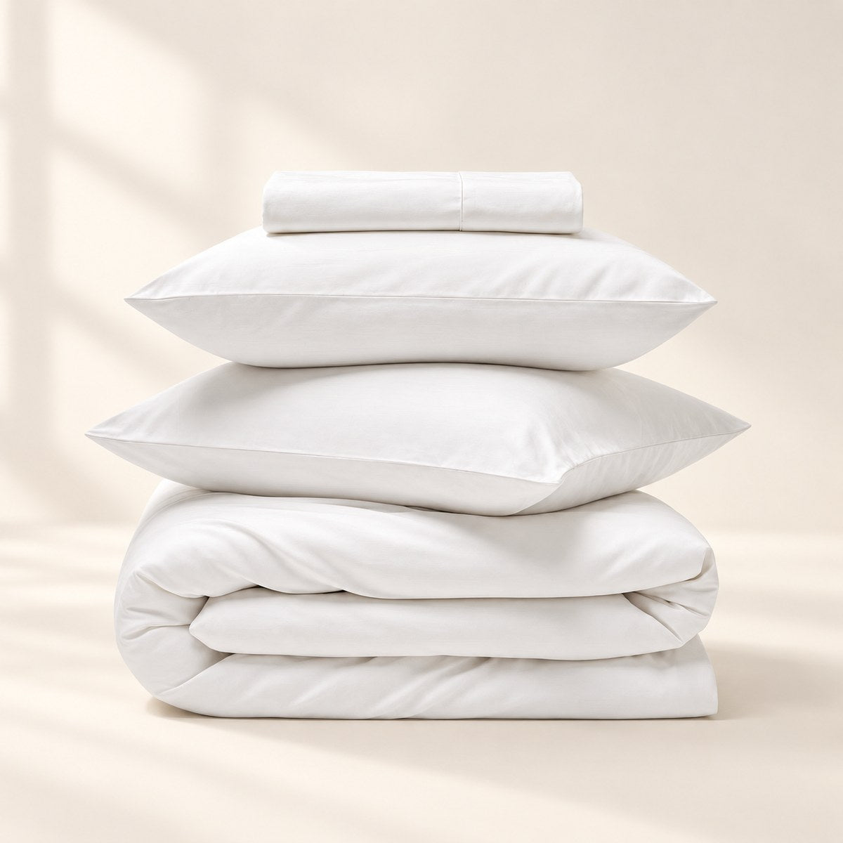 Luxe Cotton Sheet Set in Cloud White