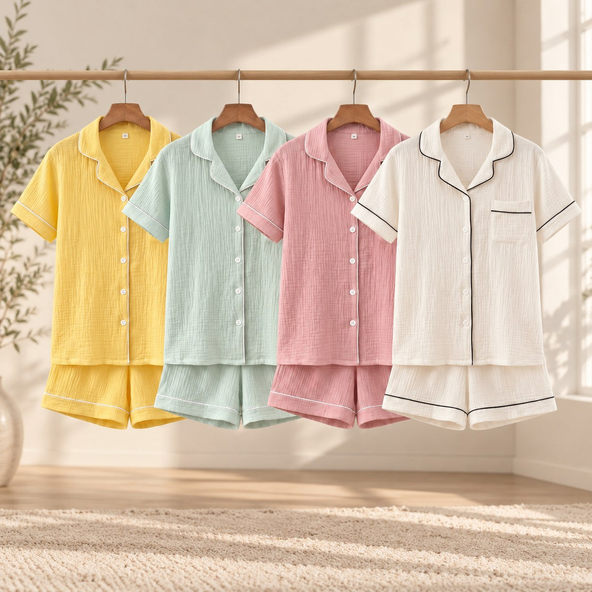 AI staging image for Mallowfern Muslin Cotton Pajama Set