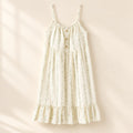 Muslin Nightgown in Blossom Lines