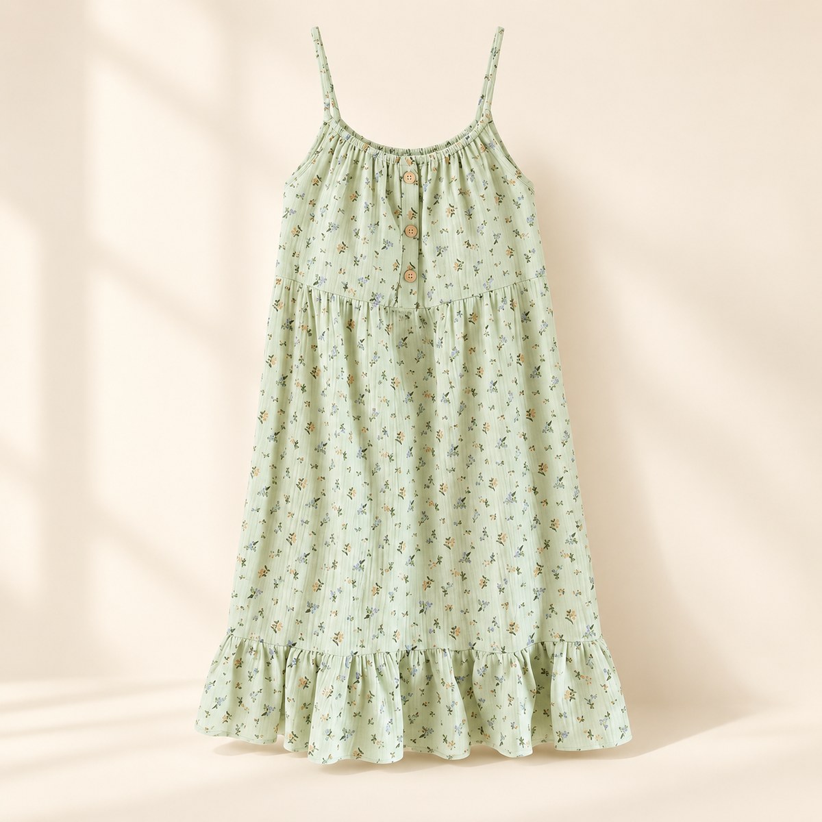 Muslin Nightgown in Green Field