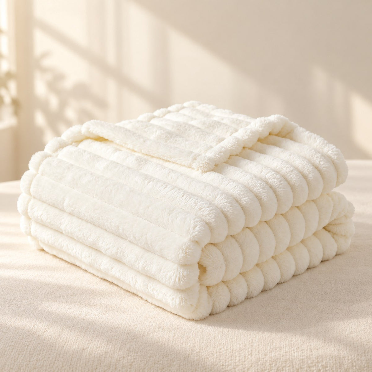 AI staging image for Mallowfern Original Fleece Blanket